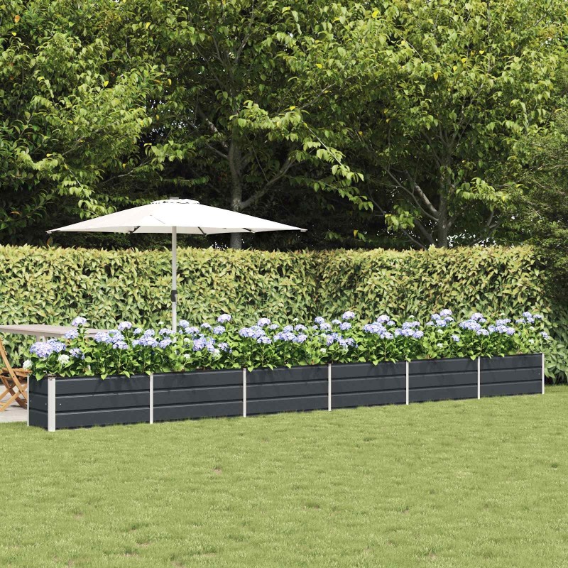 Jardinière Anthracite 580 x 50 x 45 cm Acier galvanisé 512778512778