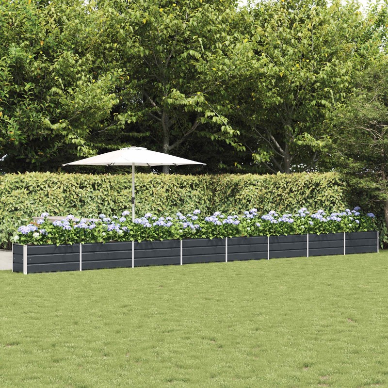 Jardinière Anthracite 770 x 50 x 45 cm Acier galvanisé 512779512779