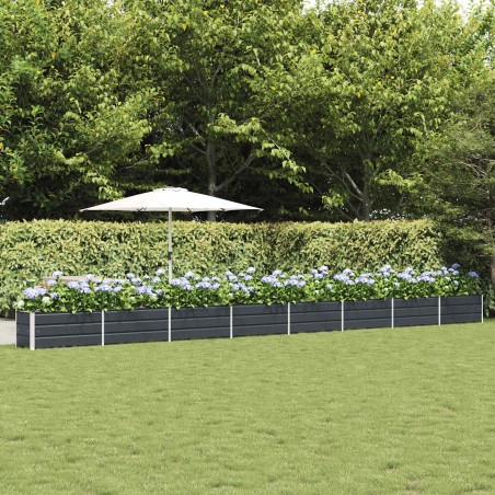 Jardinière Anthracite 770 x 50 x 45 cm Acier galvanisé 512779512779