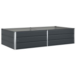 Jardinière Anthracite 195 x 100 x 45 cm Acier galvanisé 512780512780