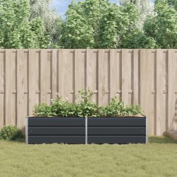 Jardinière Anthracite 195 x 100 x 45 cm Acier galvanisé 512780512780