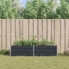 Jardinière Anthracite 195 x 100 x 45 cm Acier galvanisé 512780512780