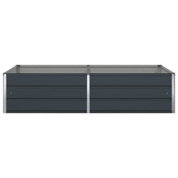 Jardinière Anthracite 195 x 100 x 45 cm Acier galvanisé 512780512780