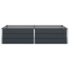 Jardinière Anthracite 195 x 100 x 45 cm Acier galvanisé 512780512780