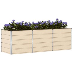 Jardinière Ivoire 240 x 80 x 75 cm Acier 512781512781