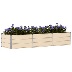 Jardinière Ivoire 240 x 80 x 45 cm Acier 512782512782