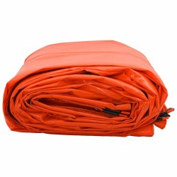 Bâche 650g / m² Orange 3 x 5 m Toile avec revêtement en PVC 512790512790