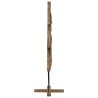 Sapin de Noël avec support Marron 90 cm Bois de teck solide 512798512798