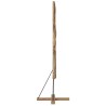Sapin de Noël avec support Marron 181 cm Bois de teck solide 512799512799