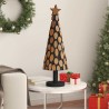 Sapin de Noël avec support Marron 90 cm Bois de teck solide 512801512801