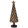Sapin de Noël avec support Marron 90 cm Bois de teck solide 512801512801