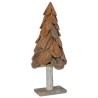 Sapin de Noël avec support Marron 91 cm Bois de teck solide 512804512804