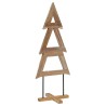 Sapin de Noël avec support Marron 149,5 cm Bois de teck solide 512806512806