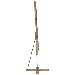 Sapin de Noël avec support Marron 181,5 cm Bois de teck solide 512807512807