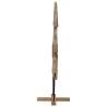 Sapin de Noël avec support Marron 151 cm Bois de teck solide 512809512809