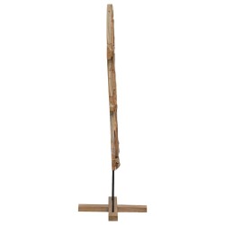 Sapin de Noël avec support Marron 90 cm Bois de teck solide 512810512810