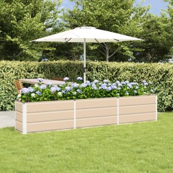 Jardinière Ivoire 240 x 40 x 45 cm Acier 512812512812