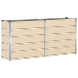 Jardinière Ivoire 160 x 40 x 75 cm Acier 512813512813