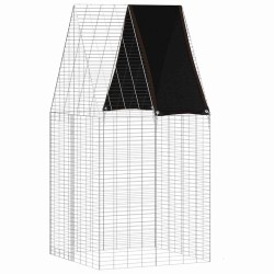 Cage pour lapins Argenté 100 x 100 x 210 cm Acier galvanisé 512818512818