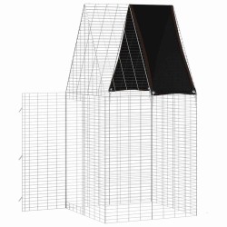 Cage pour lapins Argenté 100 x 100 x 210 cm Acier galvanisé 512818512818
