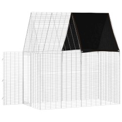 Cage pour lapins Argenté 200 x 100 x 210 cm Acier galvanisé 512821512821