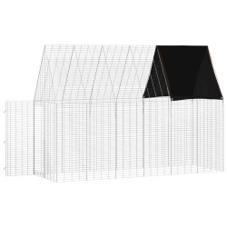 Cage pour lapins Argenté 300 x 100 x 210 cm Acier galvanisé 512822512822