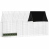 Cage pour lapins Argenté 400 x 100 x 210 cm Acier galvanisé 512823512823