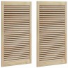 Porte de Cabinet avec porte 2 pcs Naturel 110 x 2,1 x 59,5 cm 512824512824