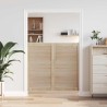 Porte de Cabinet avec porte 2 pcs Naturel 110 x 2,1 x 59,5 cm 512824512824