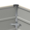 Jardinière Ivoire 100 x 40 x 75 cm Acier 512826512826