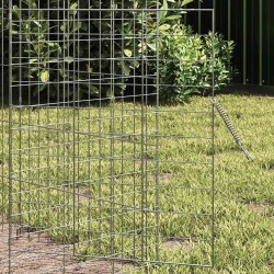 Cage pour lapins Argent 600 x 78 x 78 cm Acier galvanisé 512828512828