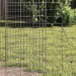 Cage pour lapins Argent 400 x 78 x 78 cm Acier galvanisé 512829512829