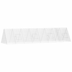 Cage pour lapins Argent 430 x 100 x 85 cm Acier galvanisé 512832512832