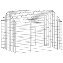 Cage pour lapins Argent 100 x 78 x 78 cm Acier galvanisé 512834512834