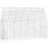 Cage pour lapins Argenté 300 x 100 x 210 cm Acier galvanisé 512836512836
