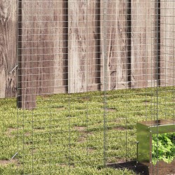 Cage pour lapins Argenté 400 x 100 x 210 cm Acier galvanisé 512837512837