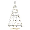 Arbre en cône de Noël avec support Noir 180,5 cm Acier 512841512841