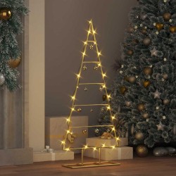 Arbre de Noël en métal Doré 90 cm Acier peint par poudre 512843512843