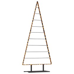 Arbre de Noël en métal avec support Noir 210 cm Acier 512844512844