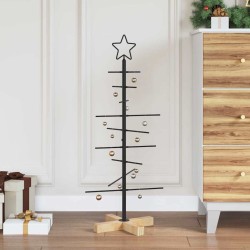 Arbre de Noël en métal Noir 89 cm Acier peint par poudre 512845512845