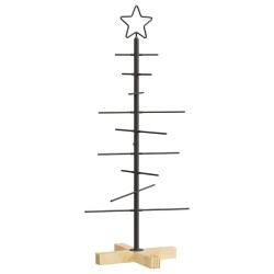 Arbre de Noël en métal Noir 89 cm Acier peint par poudre 512845512845