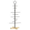 Arbre de Noël en métal Noir 89 cm Acier peint par poudre 512845512845