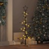 Arbre de Noël en métal Noir 89 cm Acier peint par poudre 512845512845