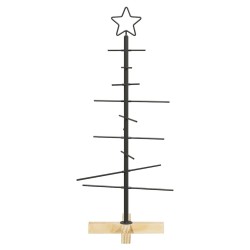 Arbre de Noël en métal Noir 89 cm Acier peint par poudre 512845512845