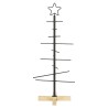 Arbre de Noël en métal Noir 89 cm Acier peint par poudre 512845512845