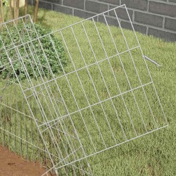 Cage pour lapins Argent 215 x 55 x 55 cm Acier galvanisé 512846512846