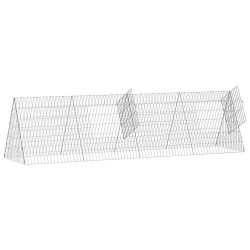 Cage pour lapins Argent 215 x 55 x 55 cm Acier galvanisé 512846512846
