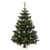 Pied de Sapin de Noël 1.73 Noir 50 x 50 x 16 cm Pin massif 512847512847