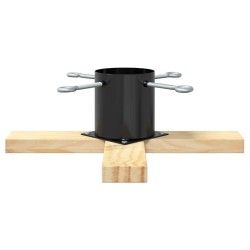 Pied de Sapin de Noël 1.73 Noir 50 x 50 x 16 cm Pin massif 512847512847