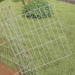Cage pour lapins Argent 110 x 55 x 55 cm Acier galvanisé 512848512848